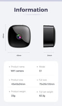 Compact Security Camera for Home Safety