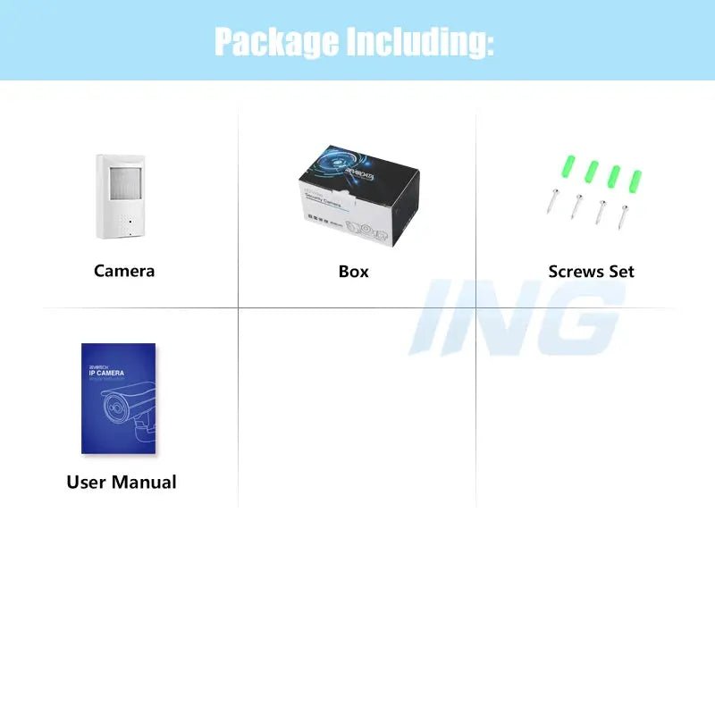 4K 940nm PIR IP Camera PoE 8MP Night Vision Indoor Security Cam Motion Alerts