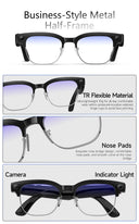 4K Camera Smart Glasses for Translation