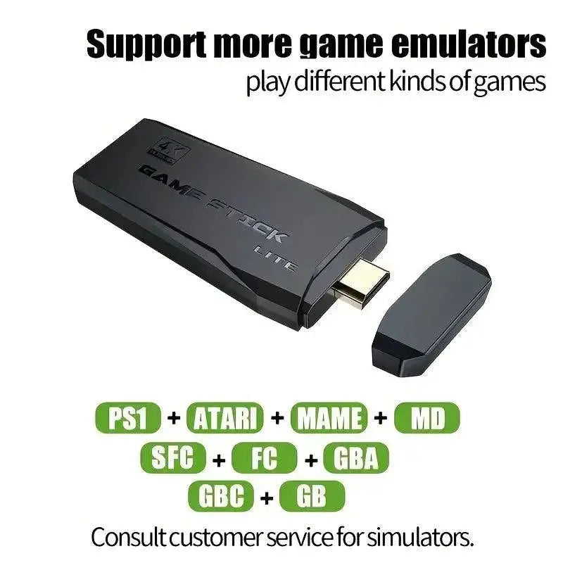 4K Retro Game Console for Kids with 10000 Classic Games