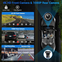 4K Dash Cam for Drivers with GPS Safety