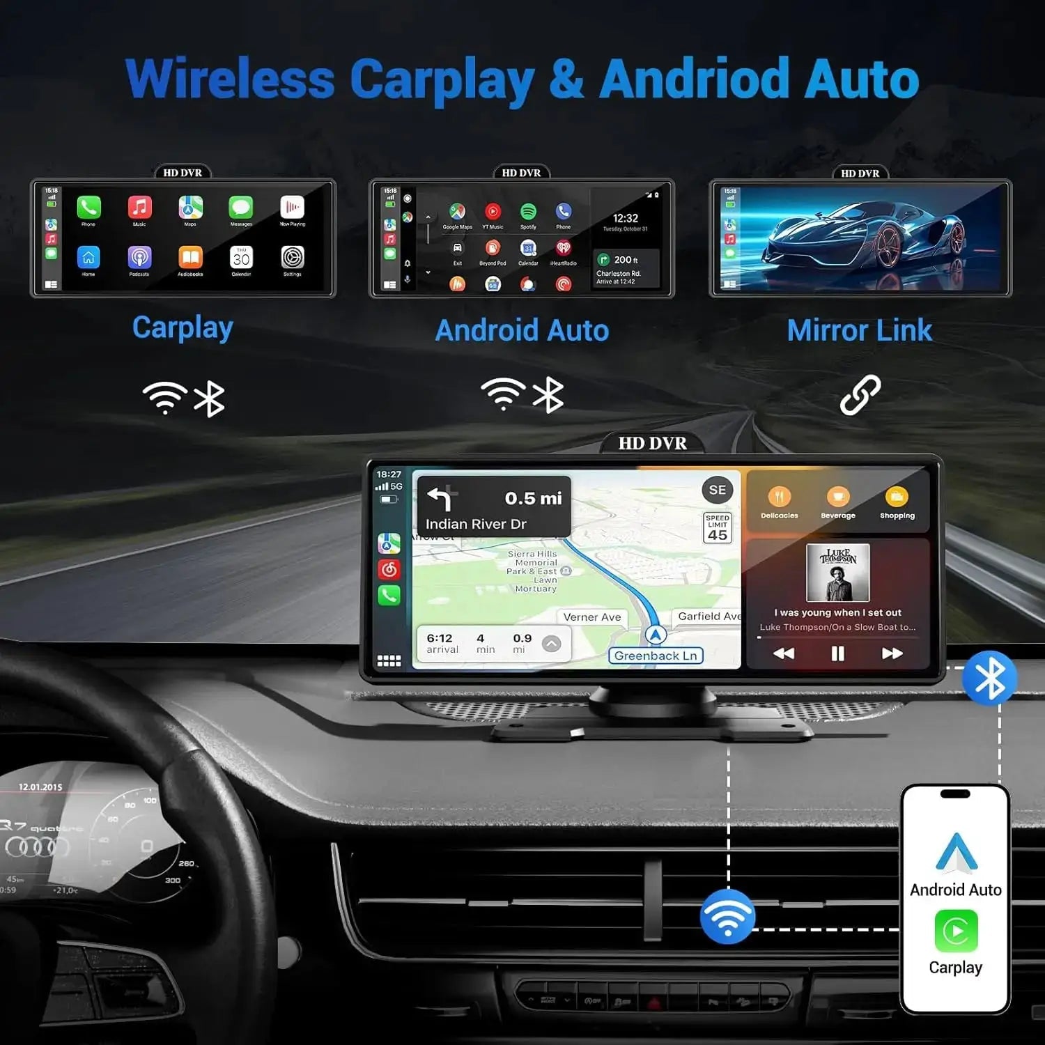 4K Dash Cam for Drivers with GPS Safety