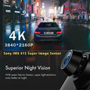 4K Dash Cam Mirror for Safer Driving