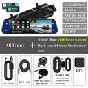4K Dash Cam Mirror for Safer Driving