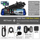 4K Dash Cam Mirror for Safer Driving