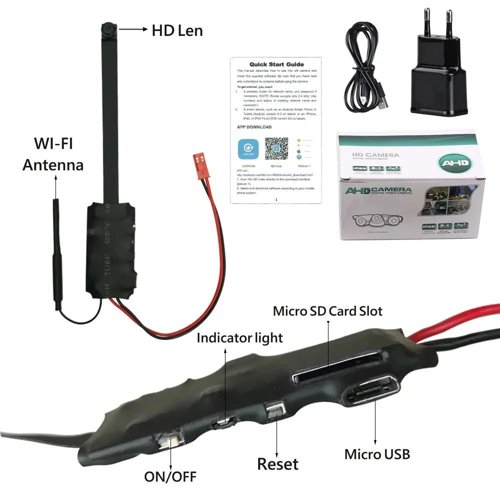 4K HD Mini WiFi Camera With Motion Detection And Live Streaming Ideal For Home