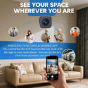Alerts 4K Mini WiFi Cam for Home