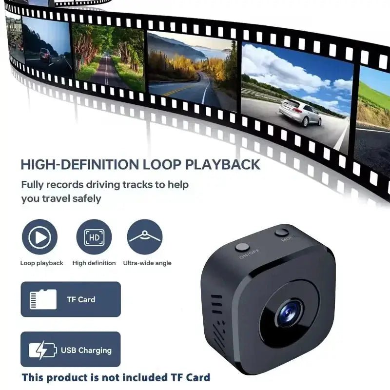 4K Mini WiFi Security Camera With 2 Way Audio Motion Alerts Night Vision