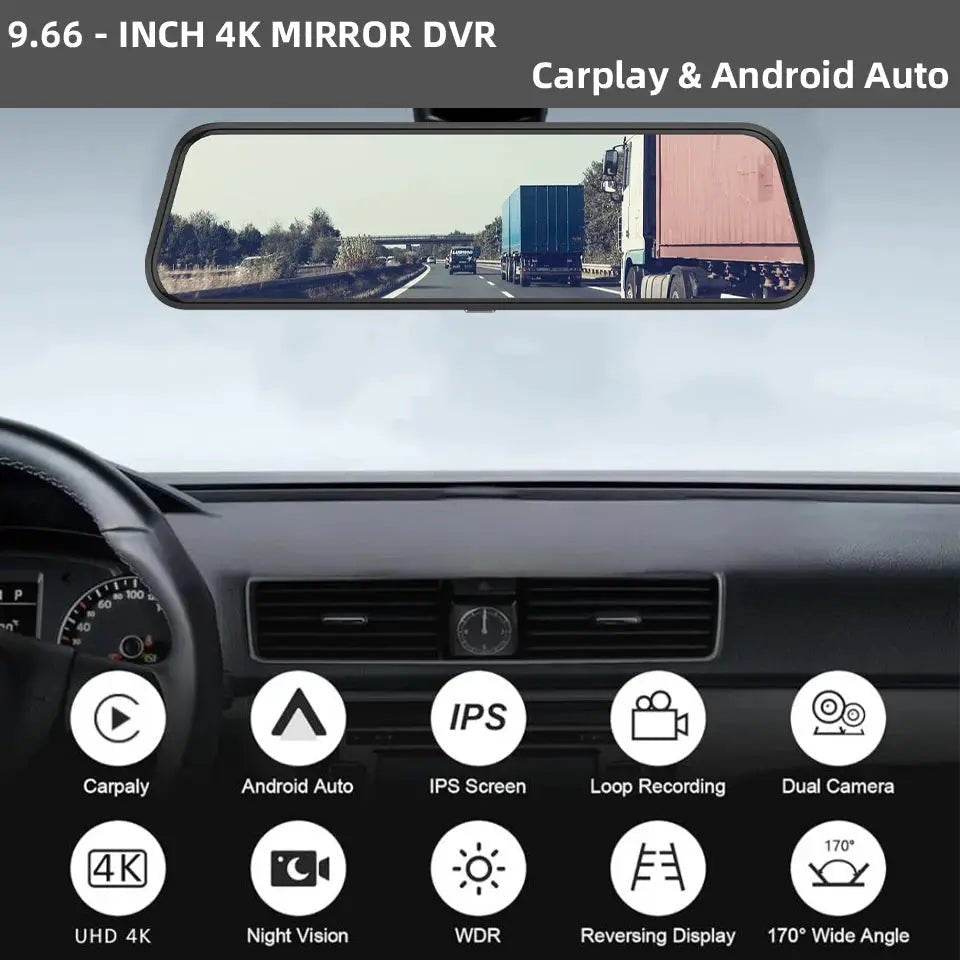 4K Night Vision Dash Cam for Drivers