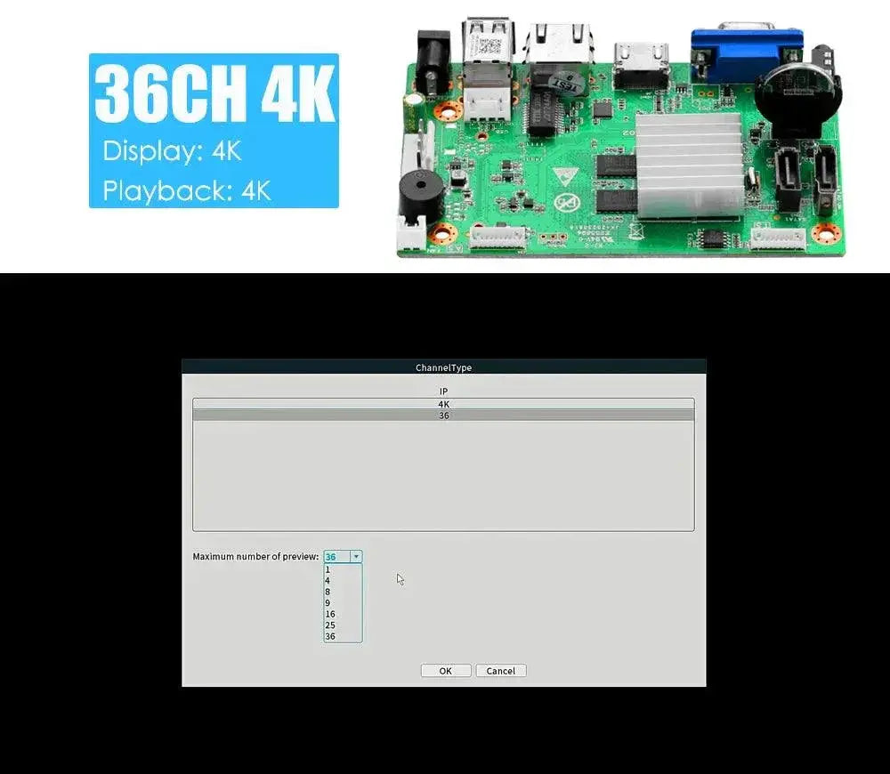 4K NVR IP Camera With H265 Plus For Crystal Clarity Video