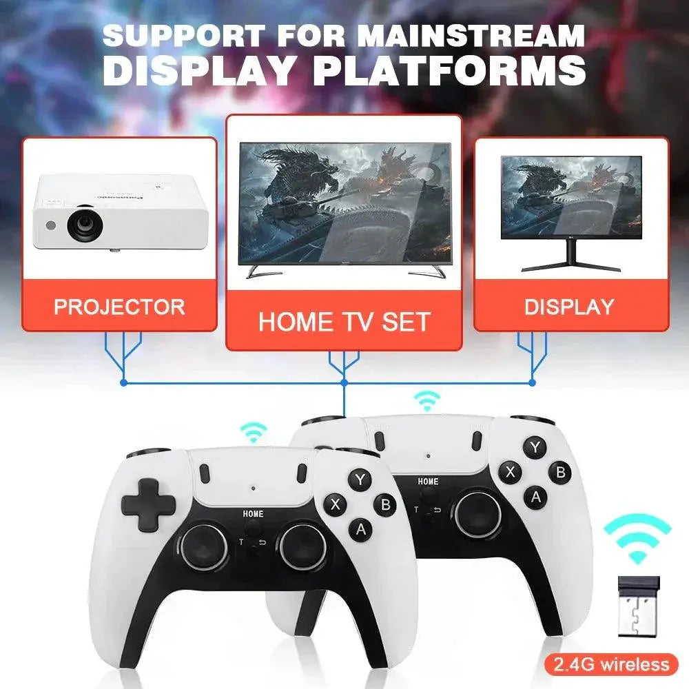 4K Retro Gaming Console With 58000 Games And Controllers