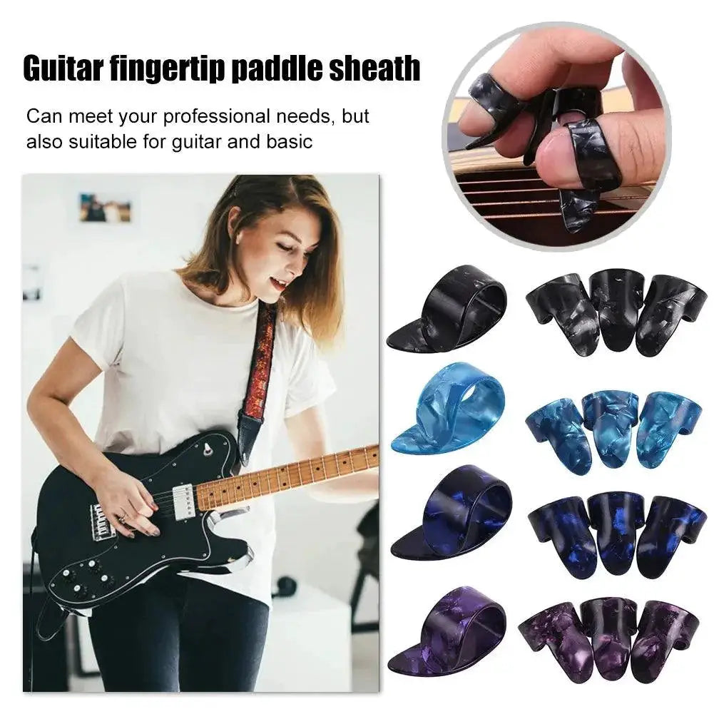 4Pcs Electric Guitar Celluloid Picks Set for Musicians