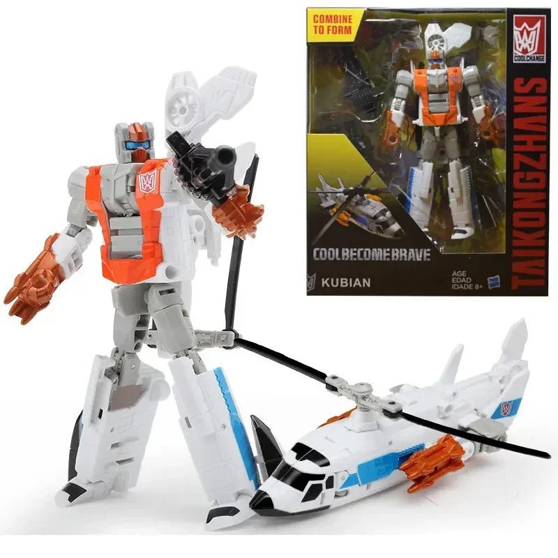 5 In 1 Superion Transformer Action Figure IDW Inspired Fireflight Collectible
