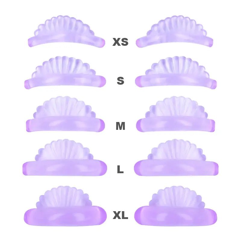 5 Pairs Eyelash Perm Pads Silicone Lash Lifting Rods Shell Shape 3D Curler Pro