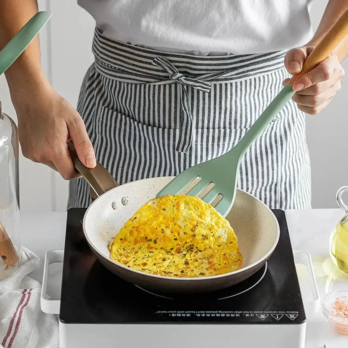 5 Piece Eco Friendly Silicone Kitchen Utensils Set