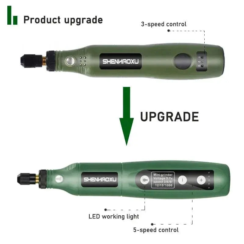 5 Speed Cordless Engraving Tool With Dremel Accessories