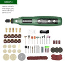 5-Speed Cordless Electric Engraving Tool with Dremel Accessories