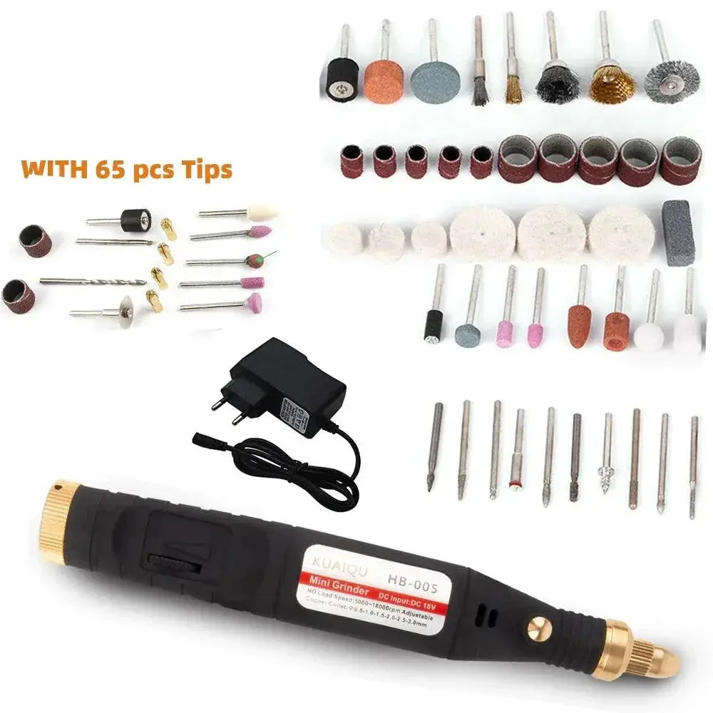5000 - 18000 RPM Adjustable 5 Speed Electric Drill Mini Tool
