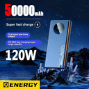 50000mAh Ultra-Slim 120W High-Speed Power Bank