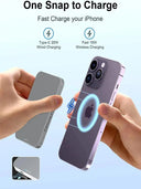 5000mAh Magnetic Wireless Charger 15W Power Bank for iPhone