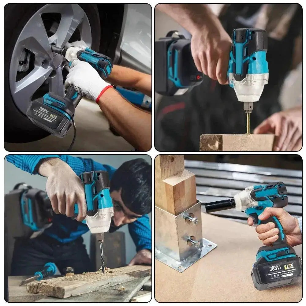 520Nm Brushless Cordless Impact Wrench for Makita 388V