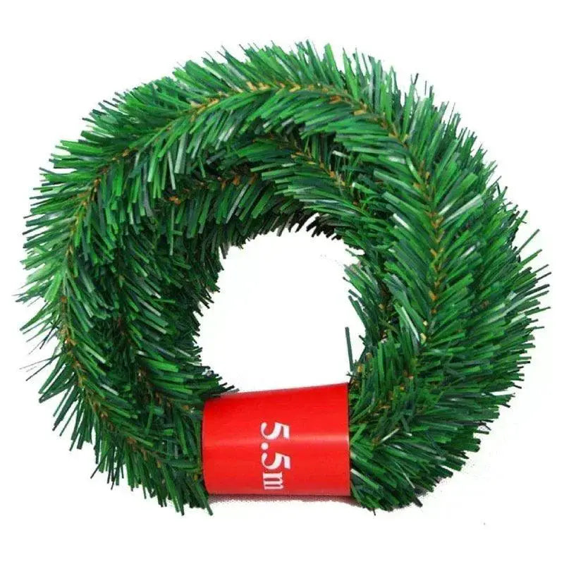 5.5m Artificial Rattan Christmas Garland For DIY Decor
