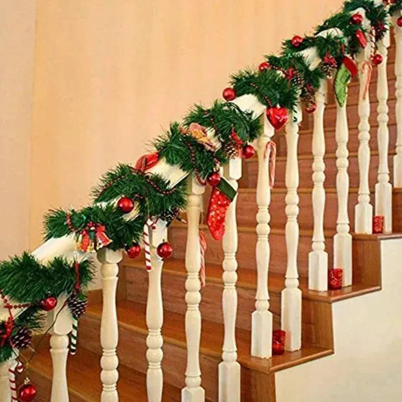 5.5m Artificial Rattan Christmas Garland For DIY Decor