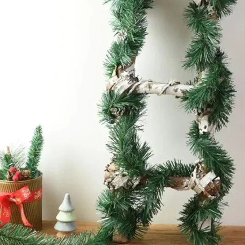 5.5m Artificial Rattan Christmas Garland For DIY Decor