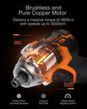 588N.M Brushless Electric Impact Wrench 1/2 Inch Cordless