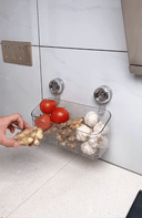 Light Luxury Style Glacier Pattern Suction Cup Shelf Holder