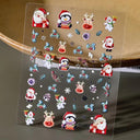 5D Christmas Nail Art Stickers for Festive Manicures
