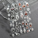 5D Christmas Nail Art Stickers for Festive Manicures