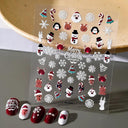 5D Christmas Nail Art Stickers for Festive Manicures