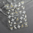 5D Christmas Nail Art Stickers for Festive Manicures