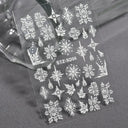 5D Christmas Nail Art Stickers for Festive Manicures