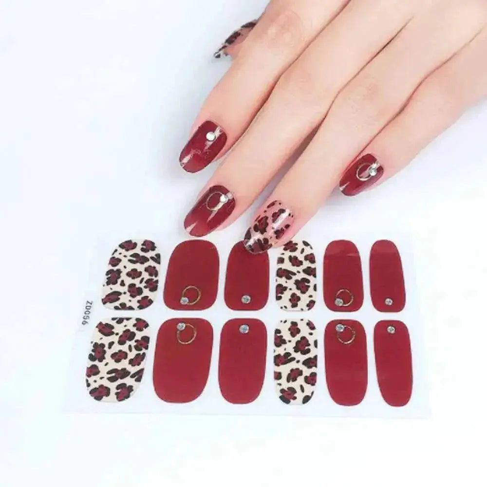 5D Diamond Korean Nail Sticker Wrap Elegant Nail Art