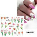 Easy-Apply 5D Floral Nail Art Stickers