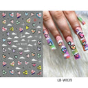 Easy-Apply 5D Floral Nail Art Stickers
