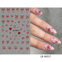 Easy-Apply 5D Floral Nail Art Stickers