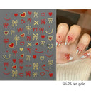 Easy-Apply 5D Floral Nail Art Stickers