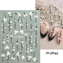 Easy-Apply 5D Floral Nail Art Stickers