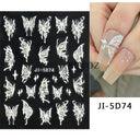 Easy-Apply 5D Floral Nail Art Stickers