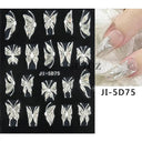 Easy-Apply 5D Floral Nail Art Stickers