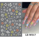 Easy-Apply 5D Floral Nail Art Stickers