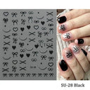 Easy-Apply 5D Floral Nail Art Stickers