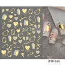 Easy-Apply 5D Floral Nail Art Stickers