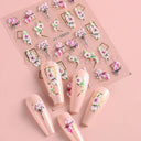Easy-Apply 5D Floral Nail Art Stickers