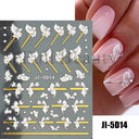 Easy-Apply 5D Floral Nail Art Stickers