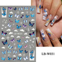 Easy-Apply 5D Floral Nail Art Stickers