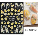 Easy-Apply 5D Floral Nail Art Stickers